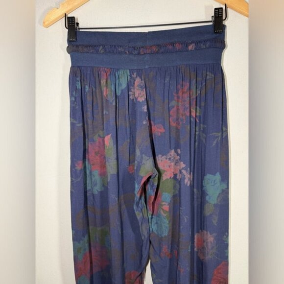 Made in Italy Cotton Floral Print Boho Pants - Picture 4 of 7